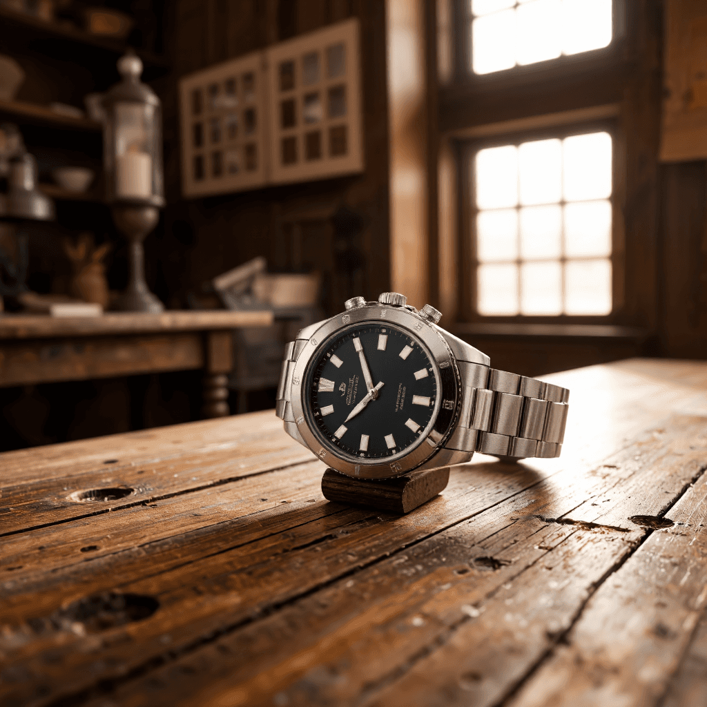 product photography of a wristwatch