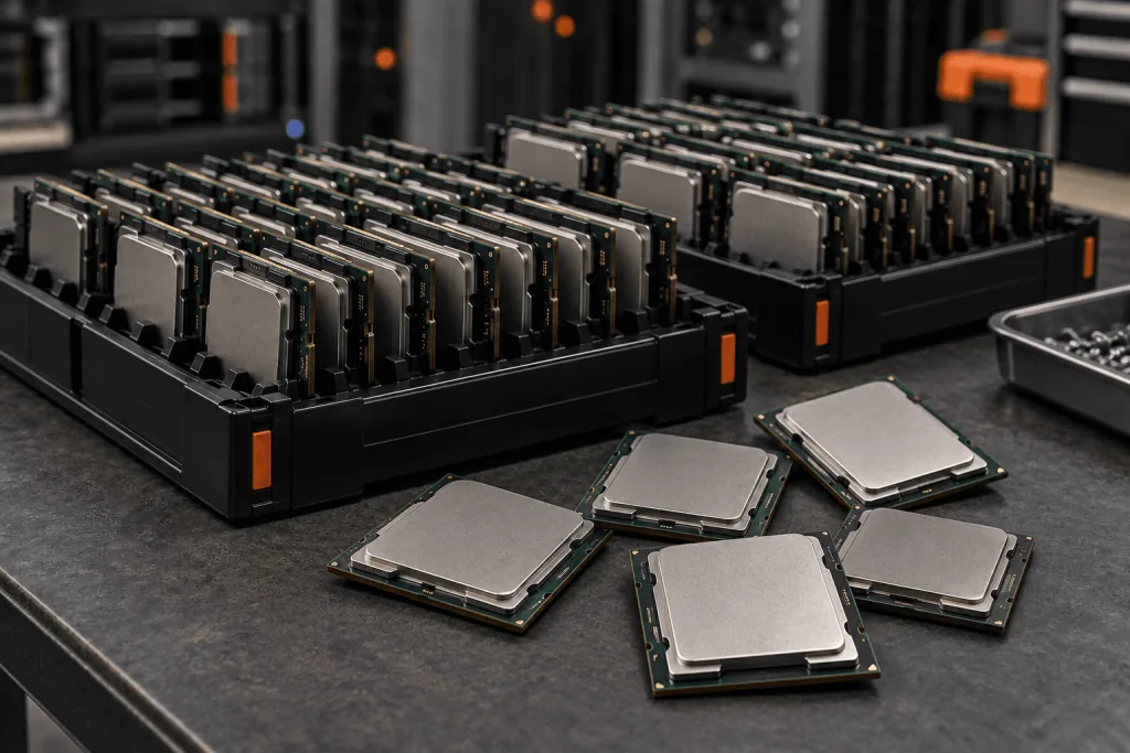 Enterprise processors — representative unbranded server CPUs