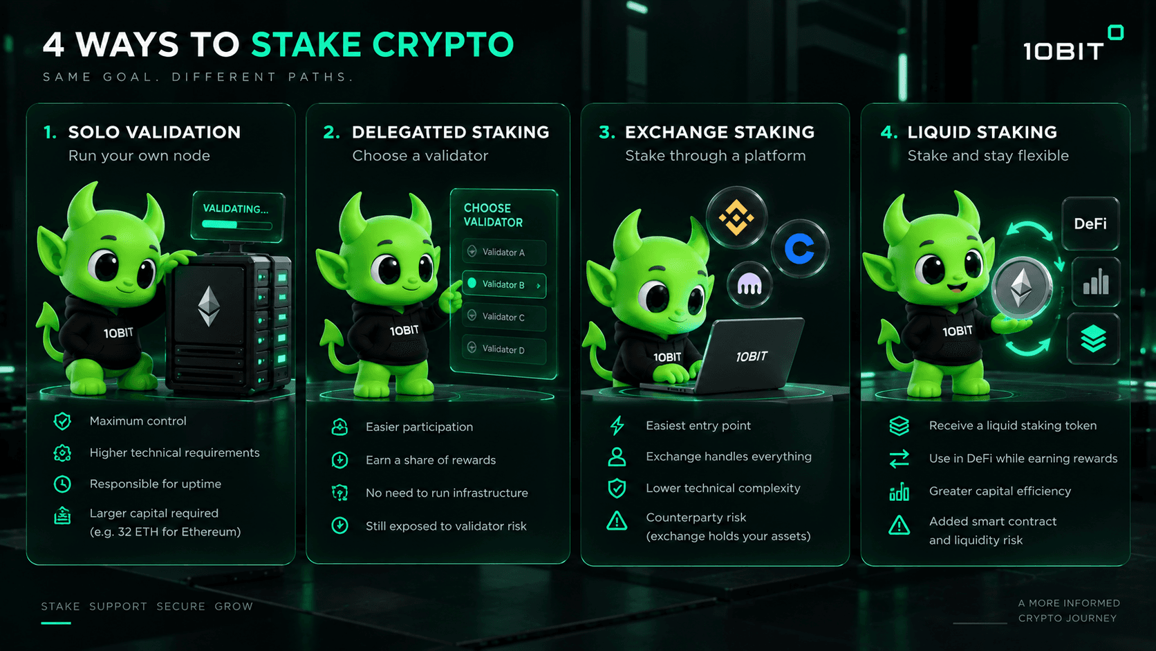 Diagram showing where crypto staking rewards come from including new token issuance and transaction fees across proof of stake networks