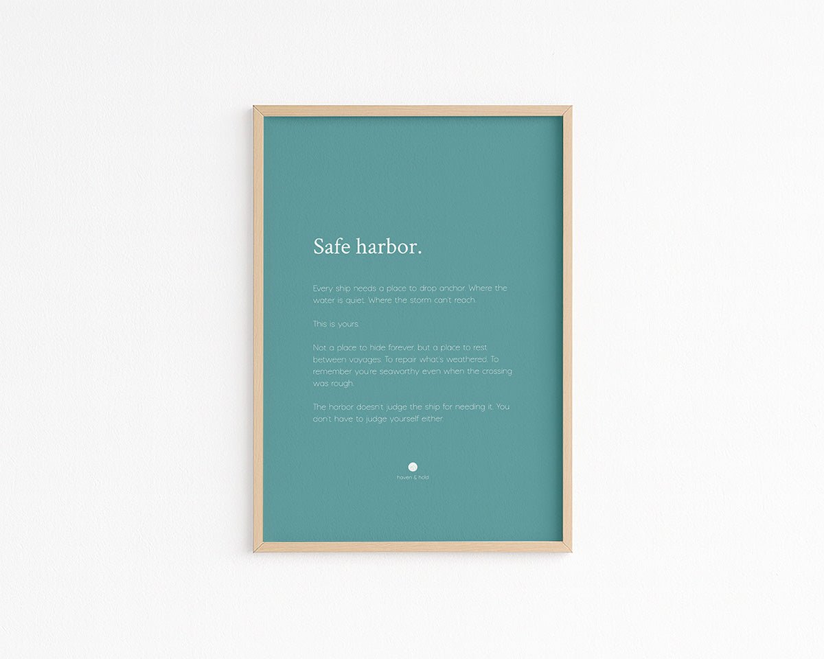 Safe Harbor • Premium Art Print • Ready to Frame - Haven & Hold