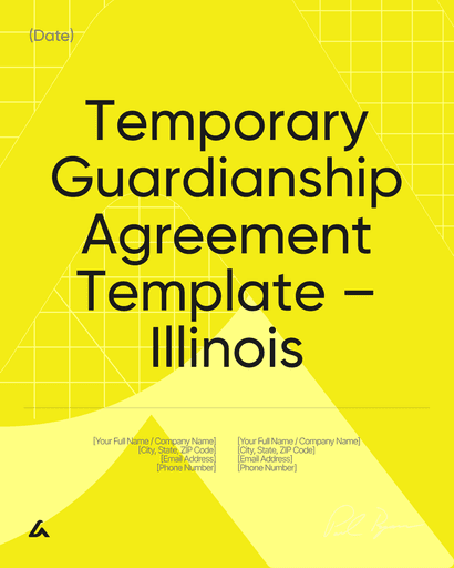 Temporary Guardianship Agreement Template – Illinois