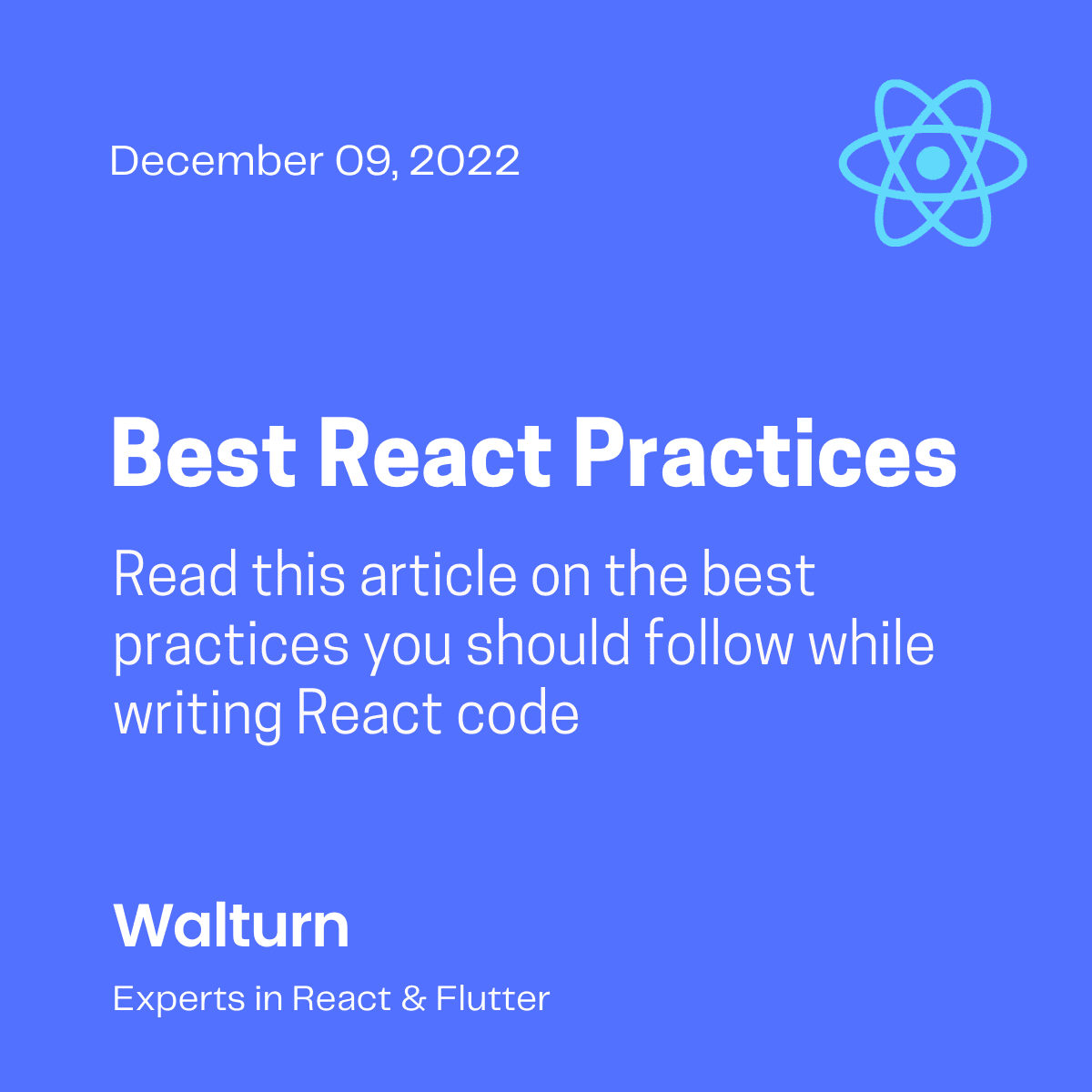Best React Practices to Follow - Walturn Insight