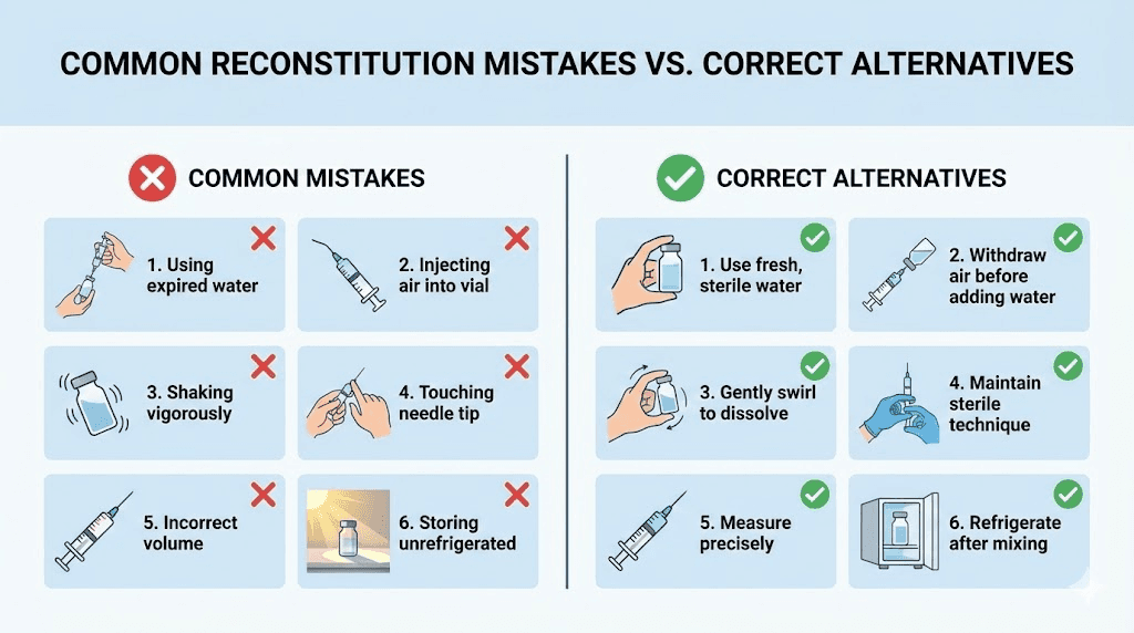 Common semaglutide reconstitution mistakes and how to avoid them