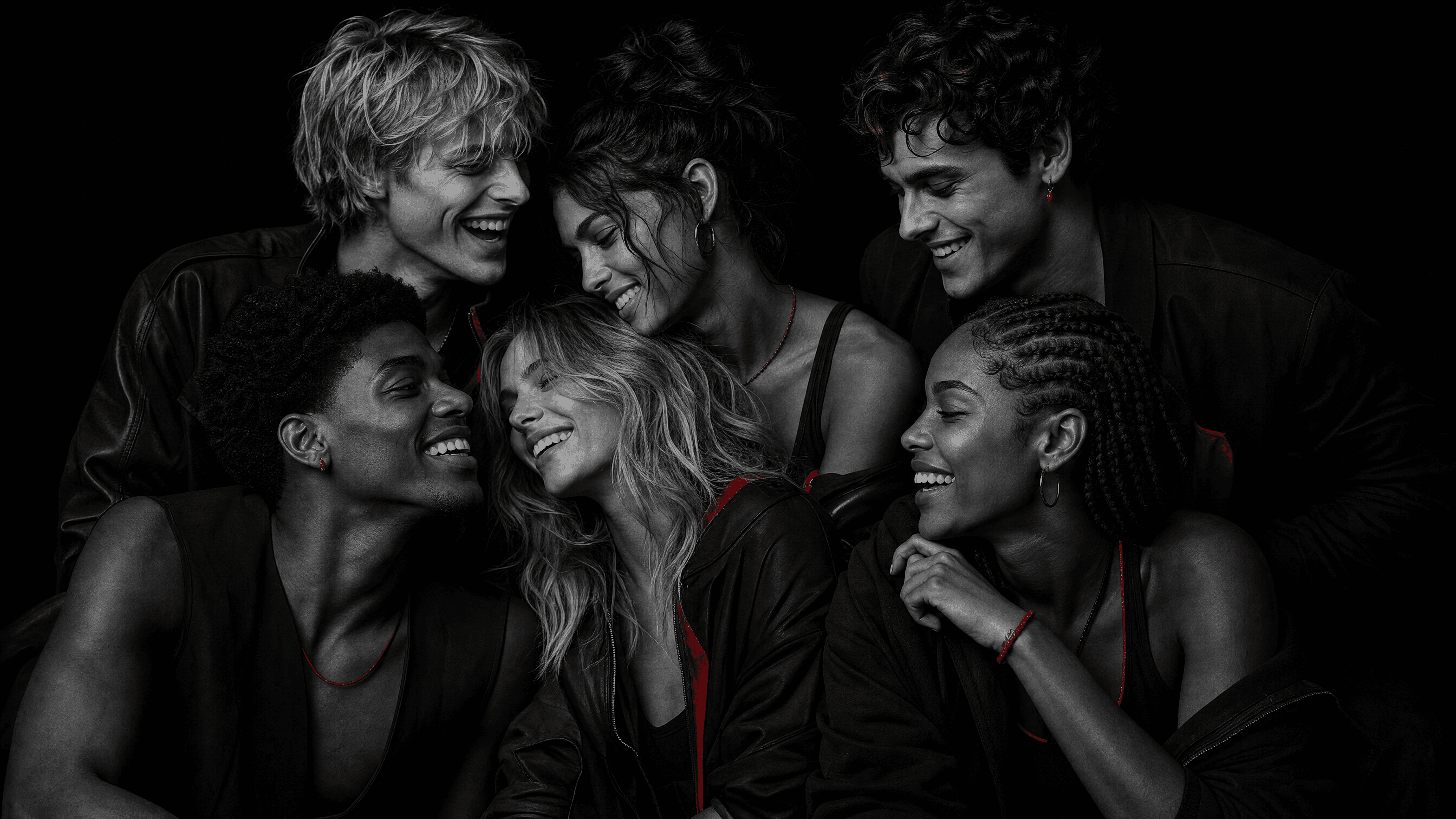 Diverse group embracing the Love Ca