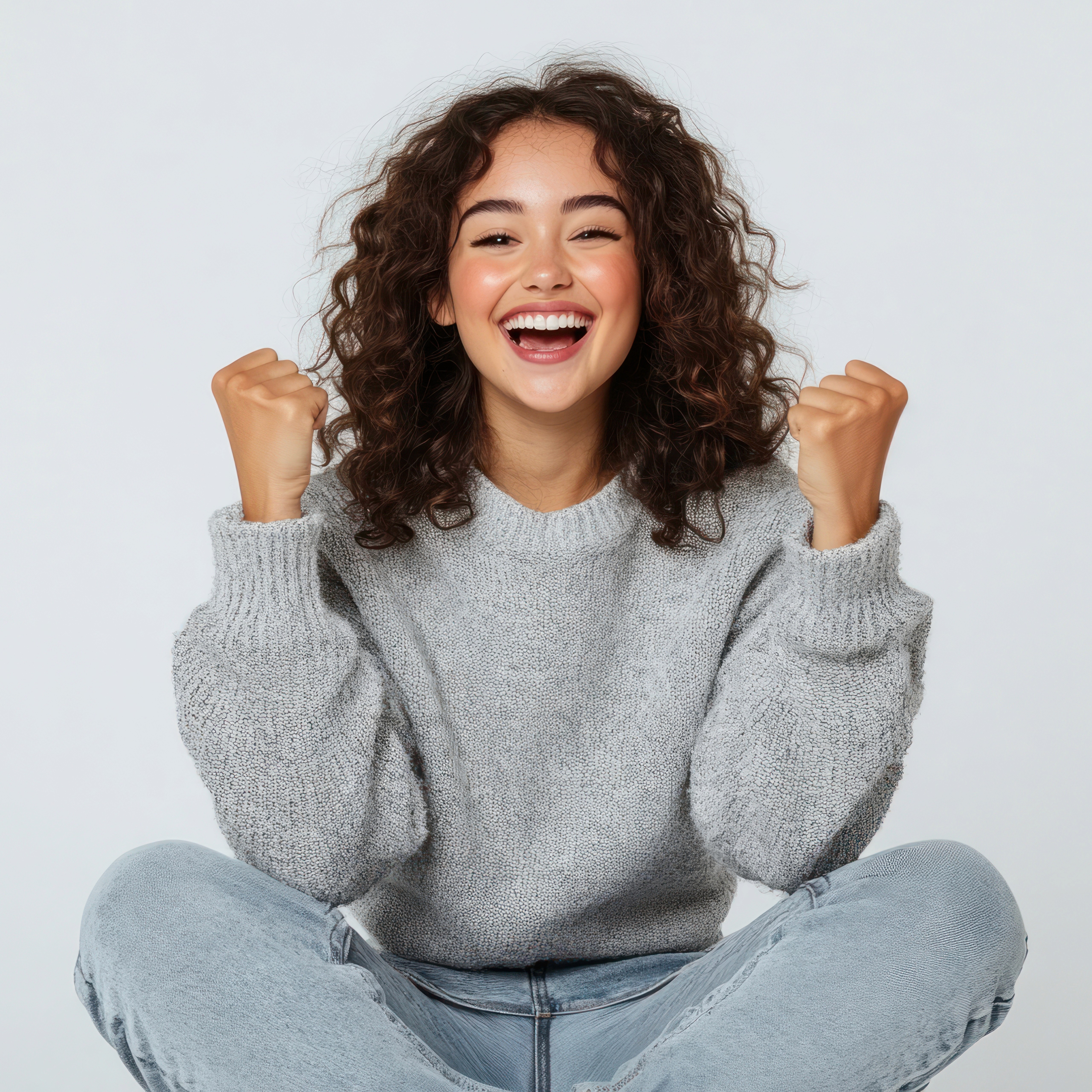 woman smiling