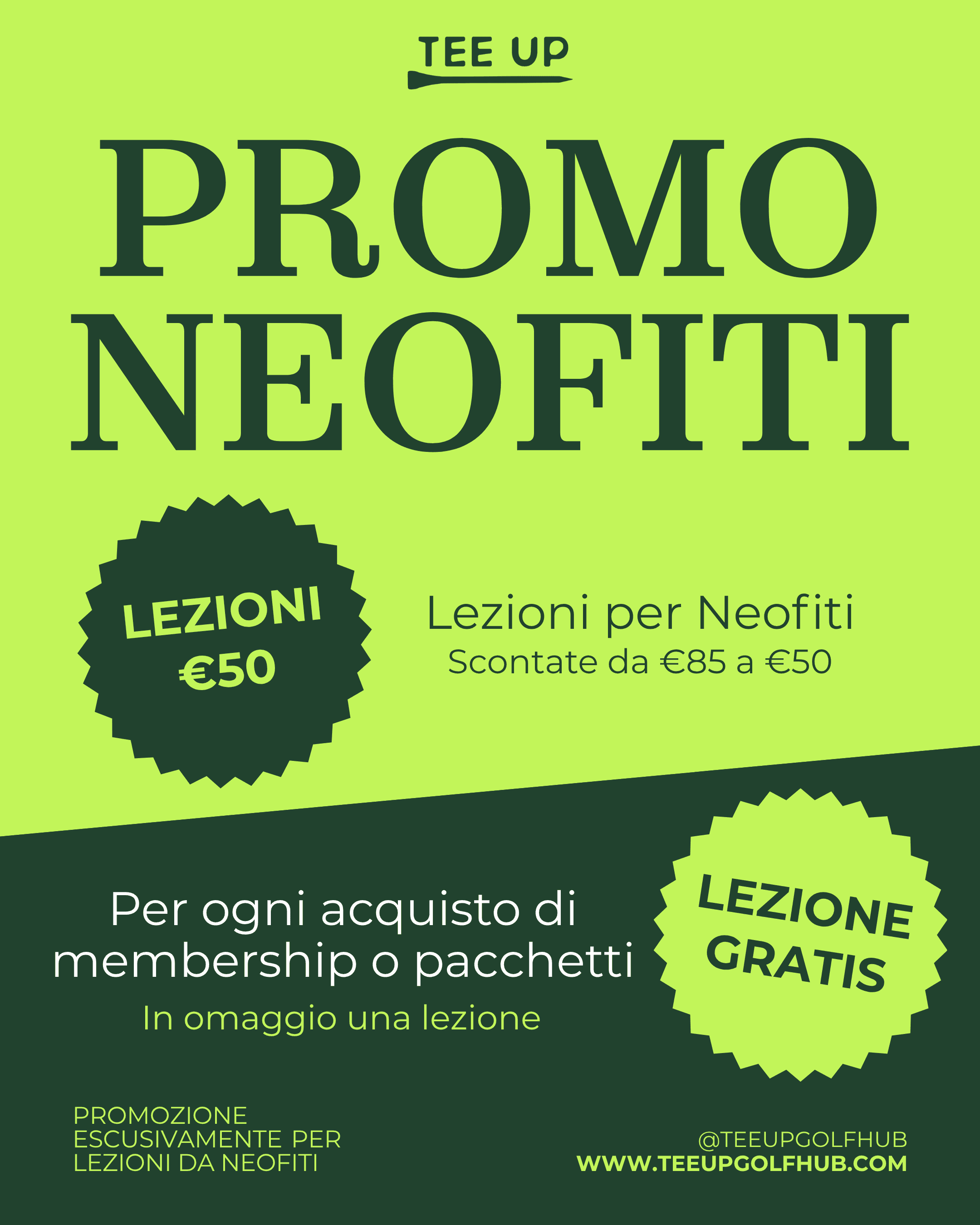 Inizia a giocare a golf con tee up