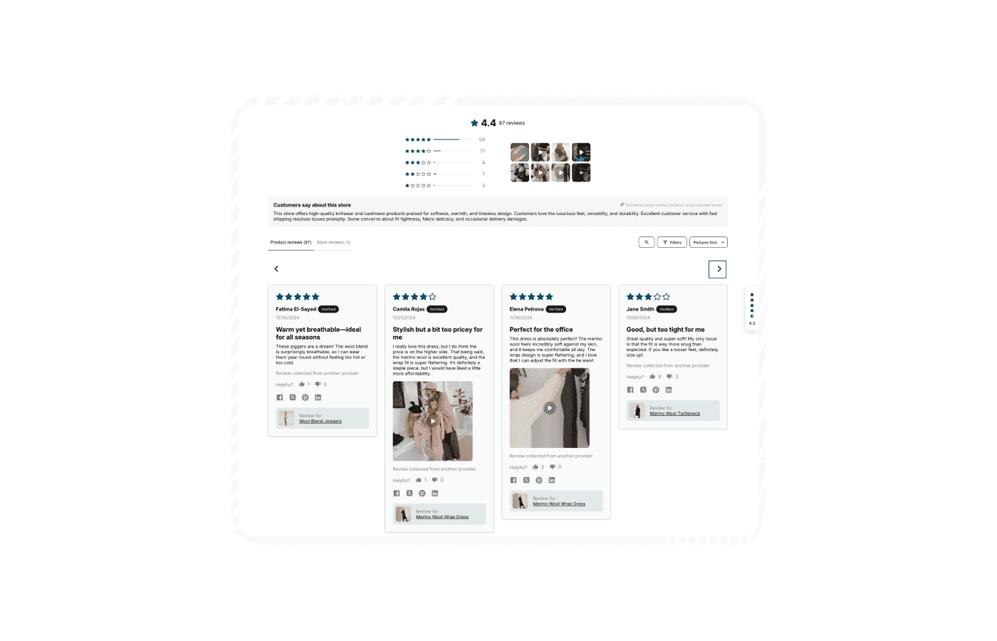 happy customer widget