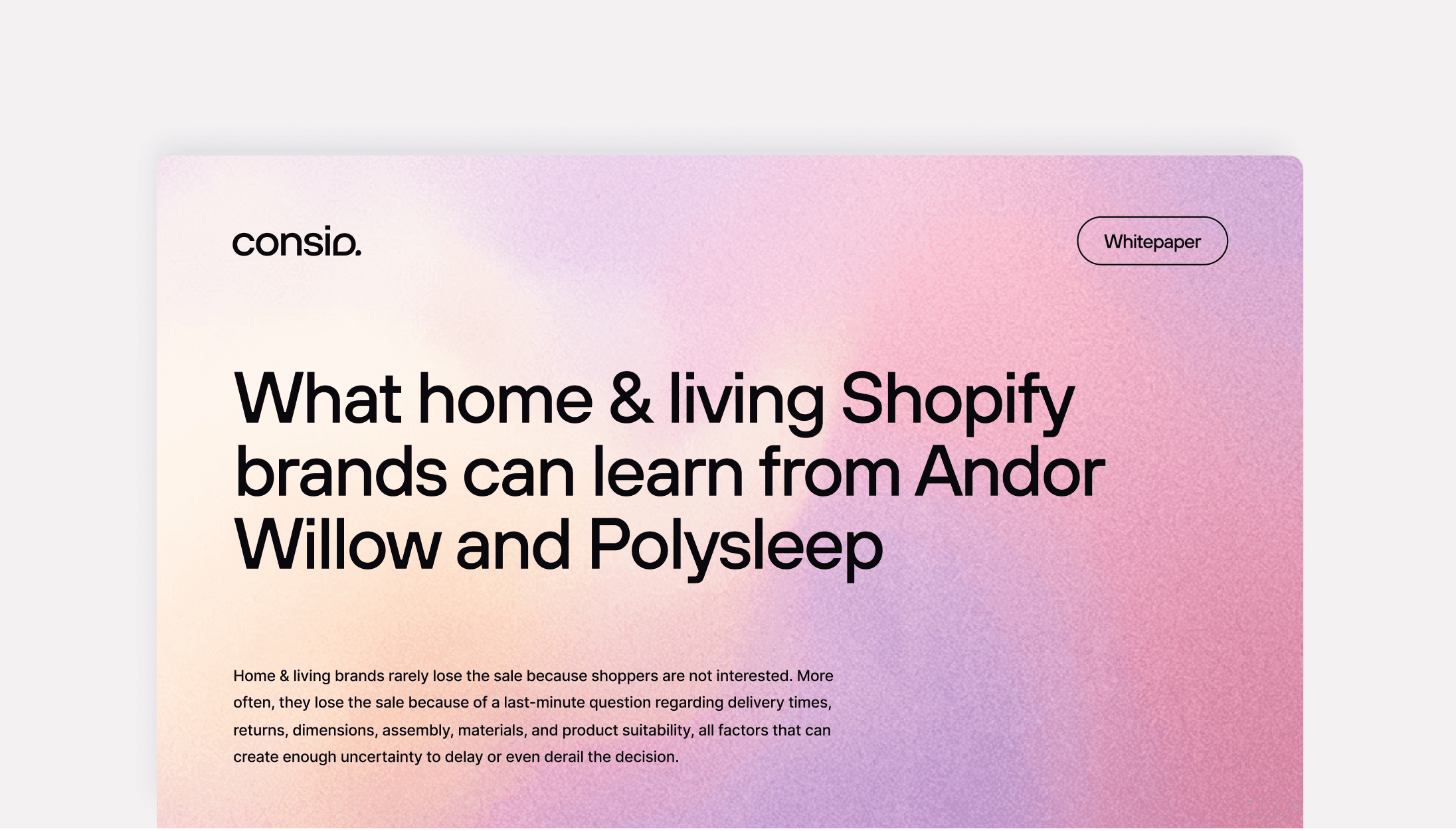 How Andor Willow and Polysleep turned buyer hesitation into revenue?