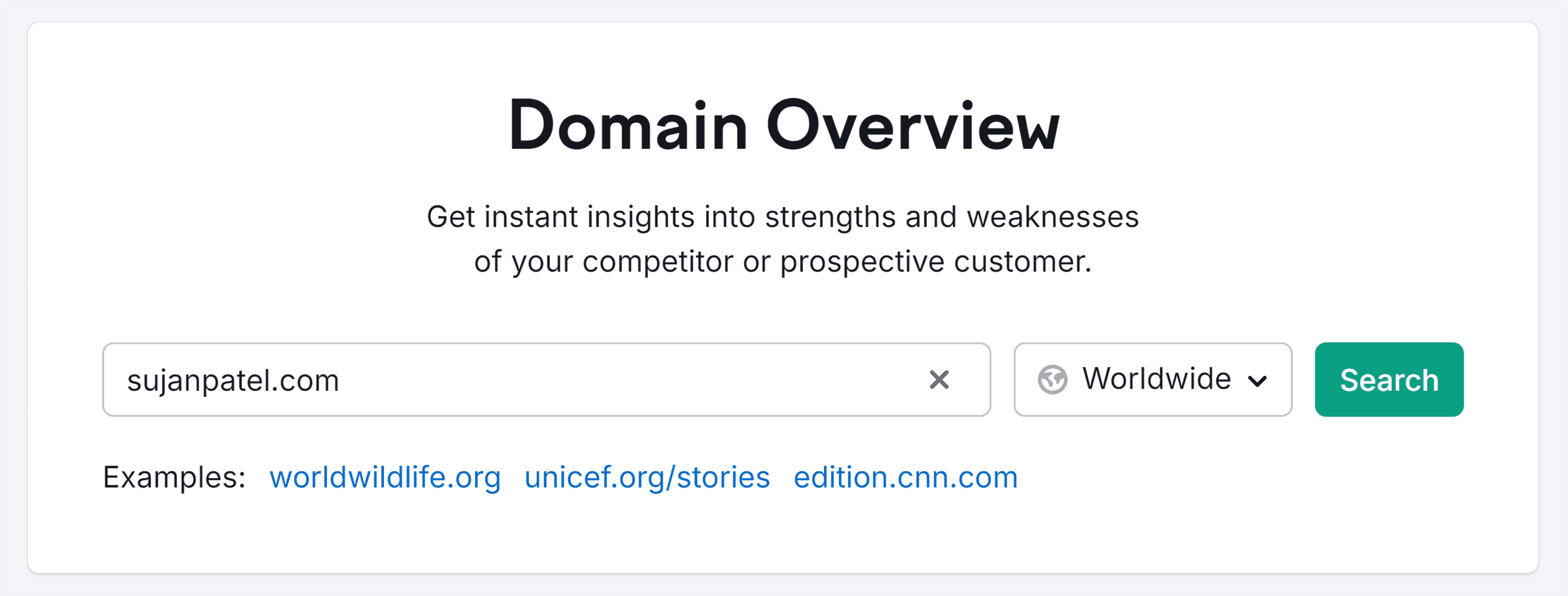 Semrush – Domain Overview – Search – sujanpatel.com