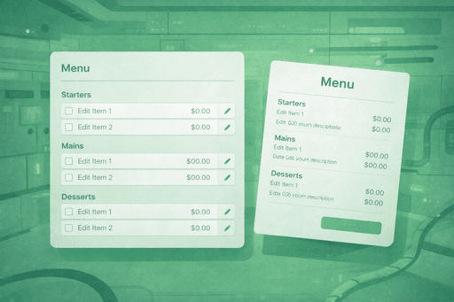 Gatsboy Restaurant Menu Module