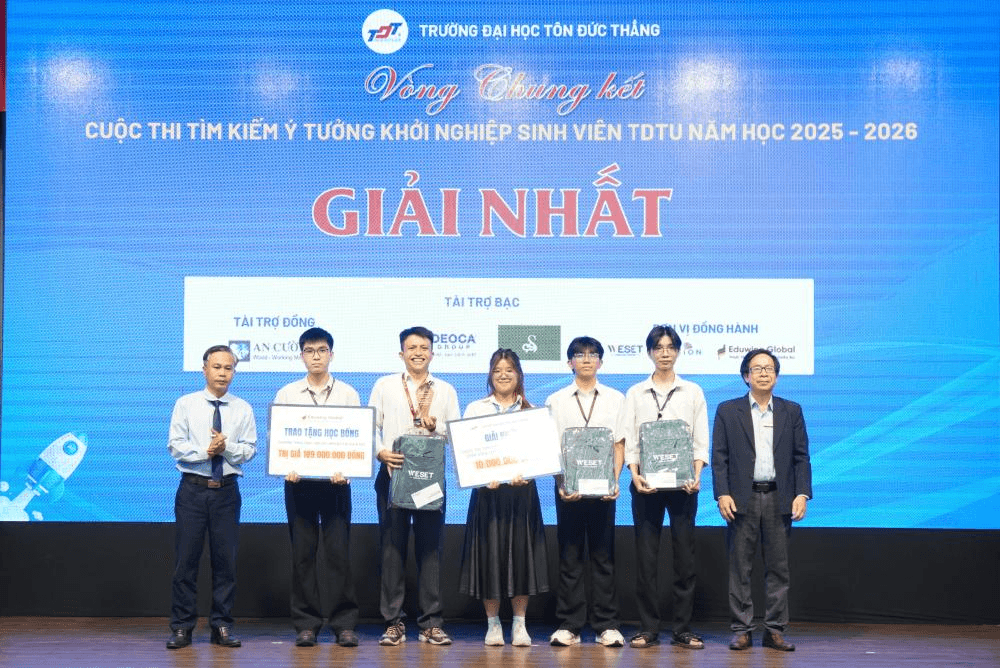 Vòng chung kết cuộc thi "Tìm kiếm ý tưởng khởi nghiệp sinh viên TDTU năm học 2025-2026"
