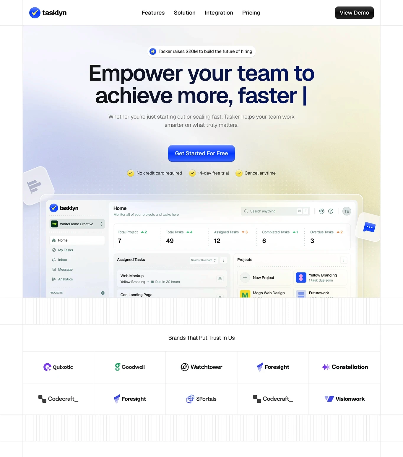 saas dashboard