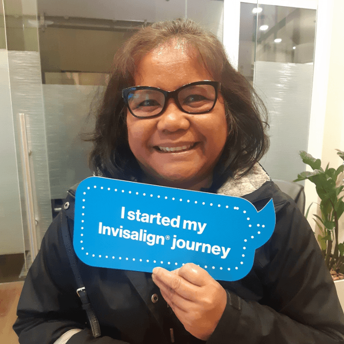 Excited Invisalign Patient at ScarboroSmiles in Scarborough, ON | Best Invisalign Provider in Scarborough, ON
