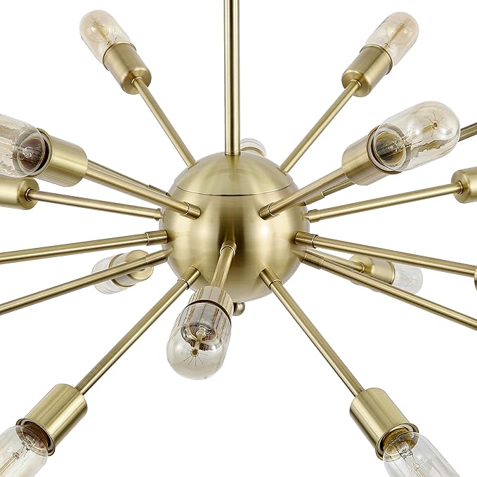 Stylish brass sputnik chandelier that enhances home decor with its premium build and aesthetic.