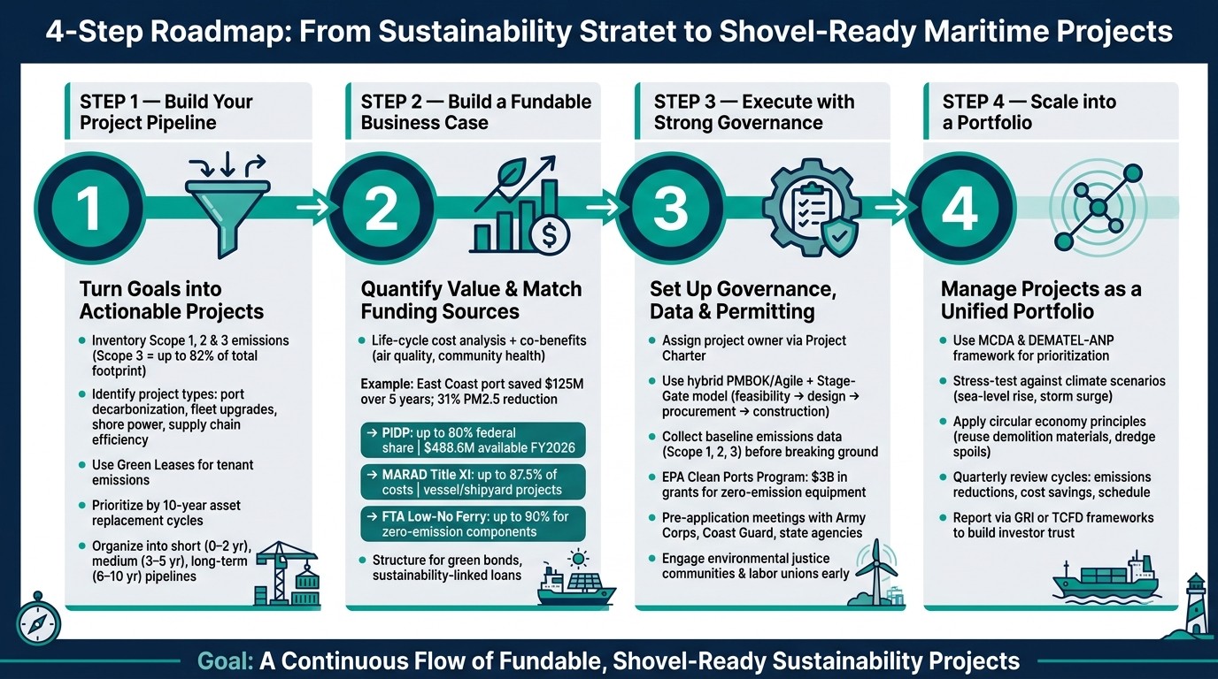 4-Step Roadmap: From Sustainability Strategy to Shovel-Ready Maritime Projects