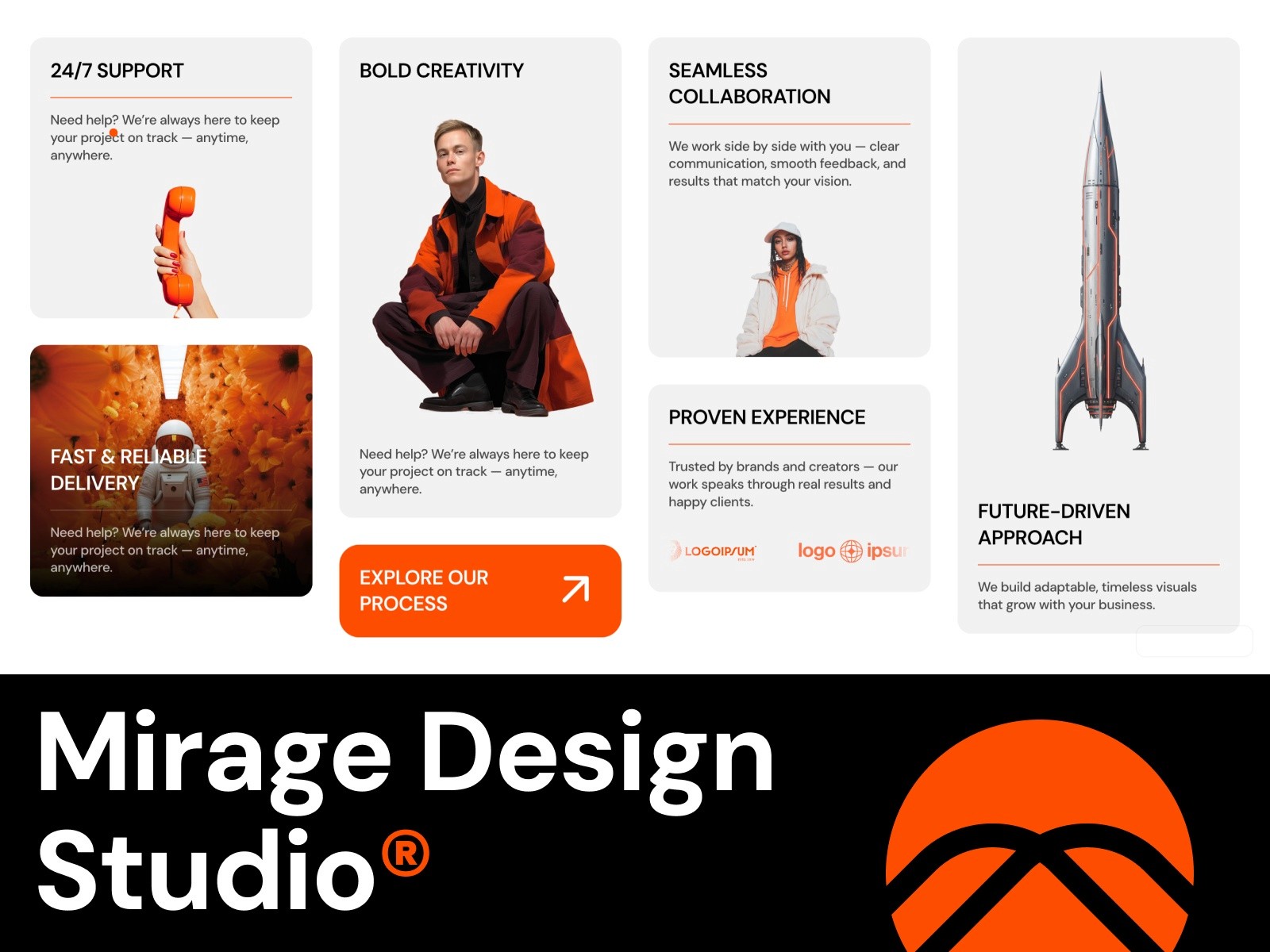 MirageStudio — 现代动效创意机构官网设计灵感