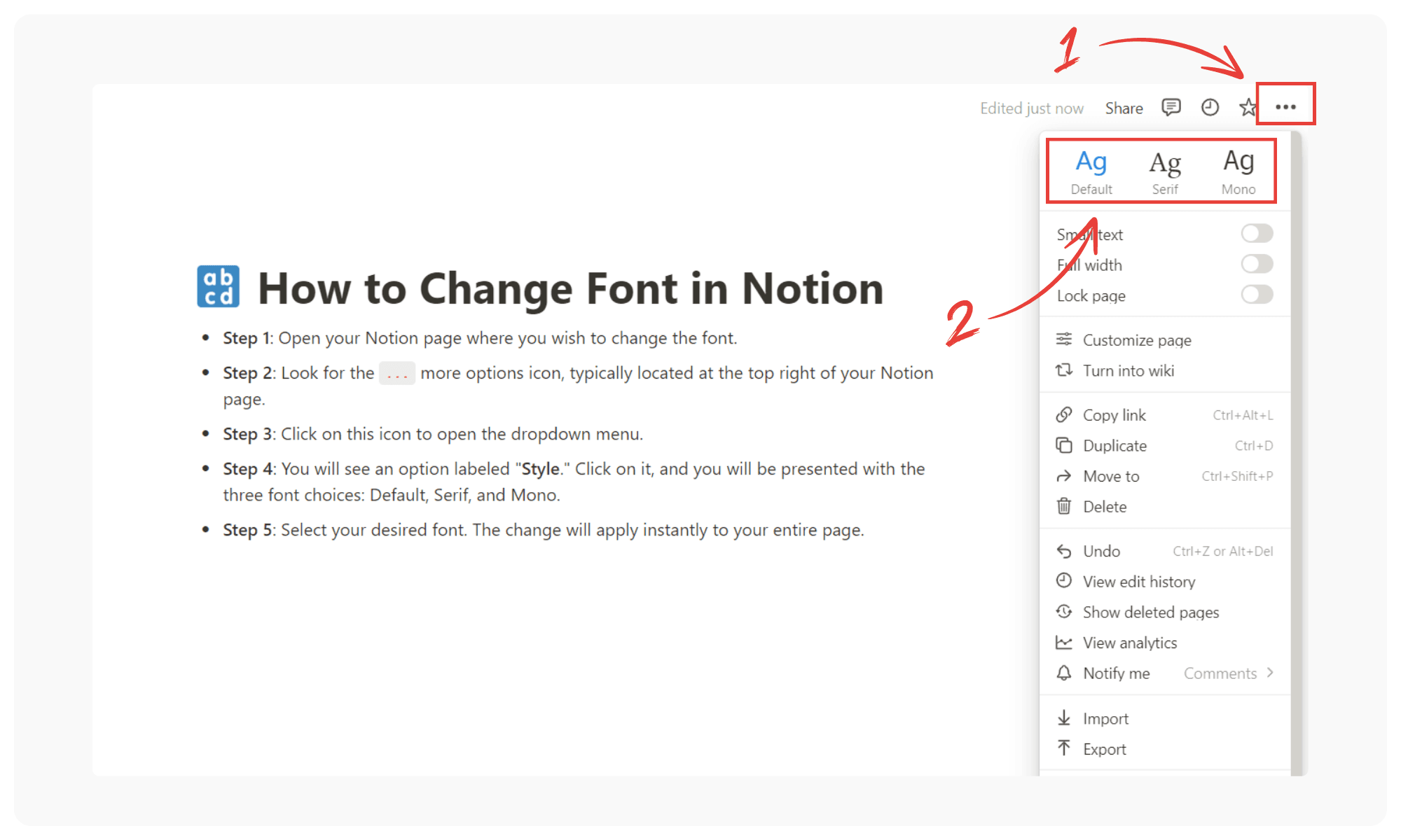 How to Change Font in Notion