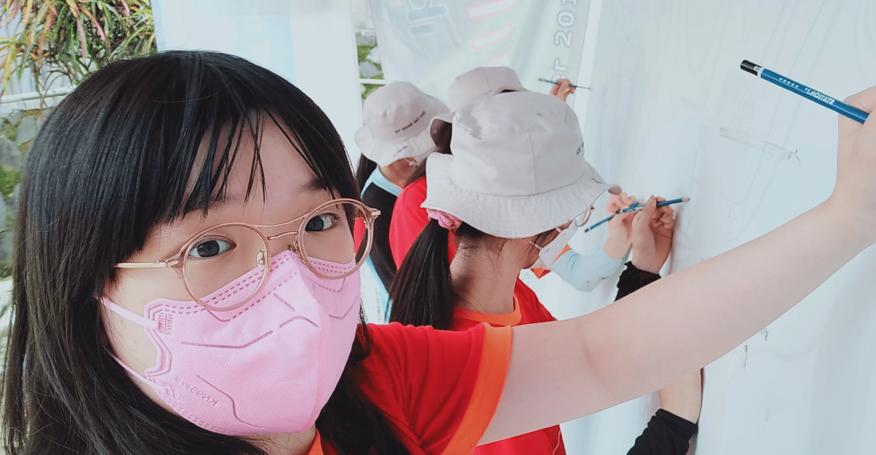 During Covid, my school's art club painted a mural for volunteering.