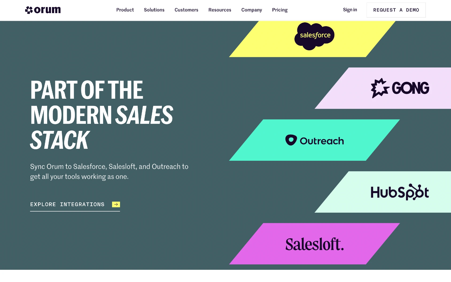 An example of a SaaS landing page using colours efficiently