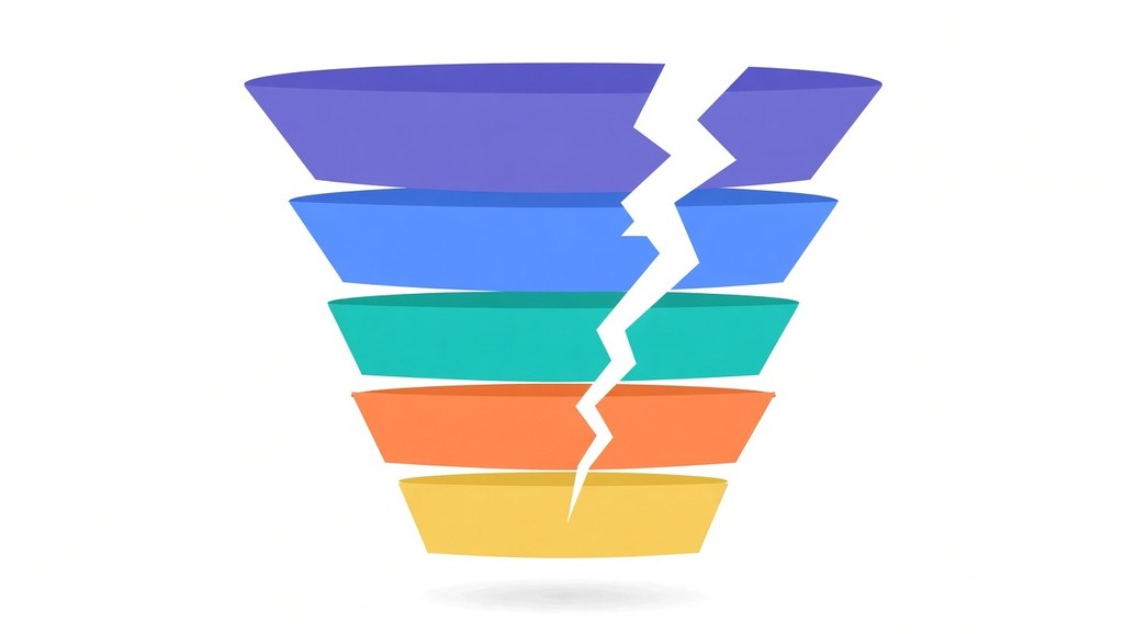 Broken sales funnel losing profit