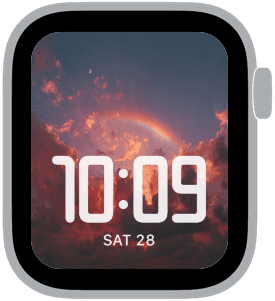 afterglow Apple Watch face preview 3 featuring floral, summer, and spring.