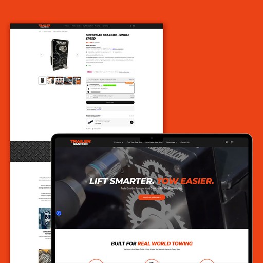Photo of Trailer Gearbox website design