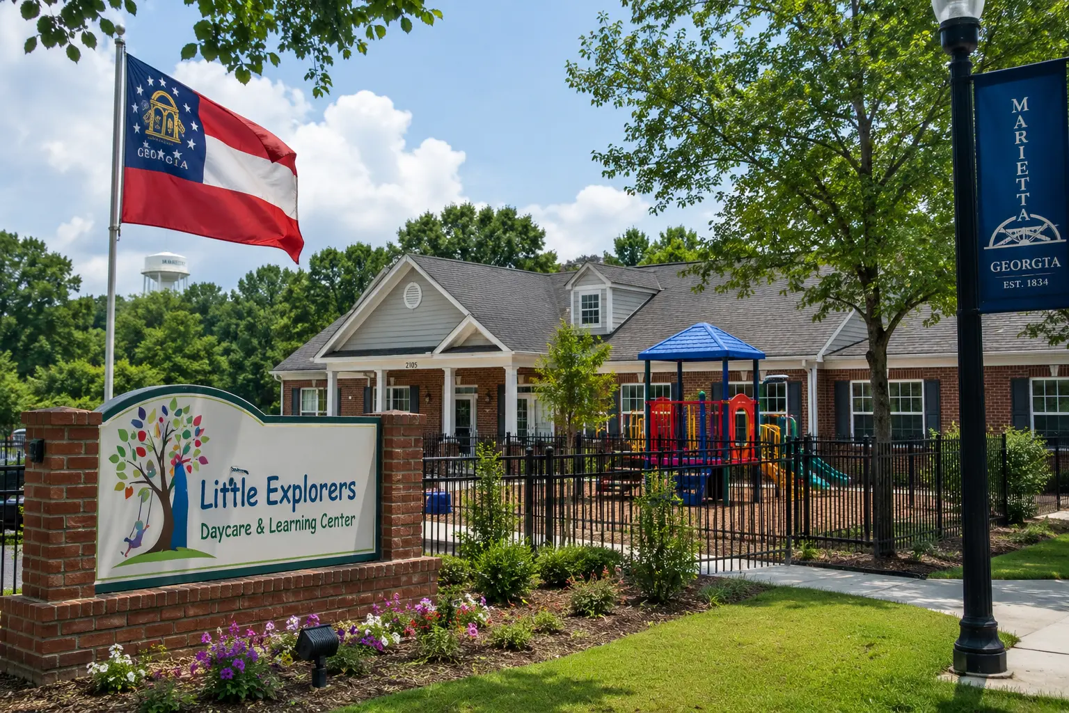 an image of the outside of a daycare center in georgia