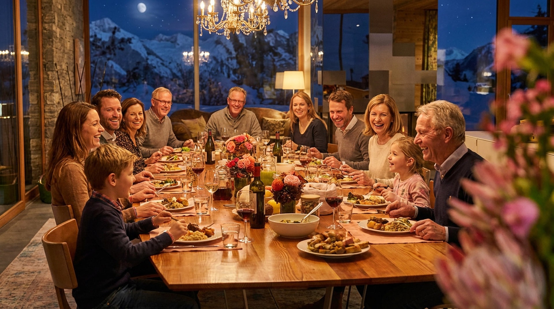 The wedding backdrop is the open sea, shimmering under late afternoon light