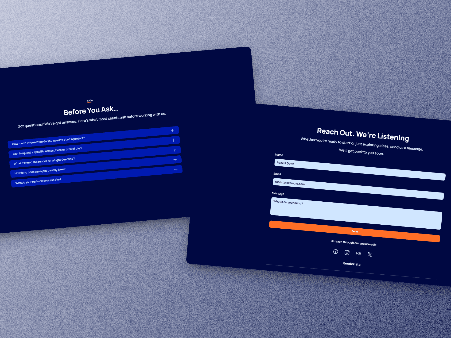 2 iPads displaying the resposiveness of the Compadre website