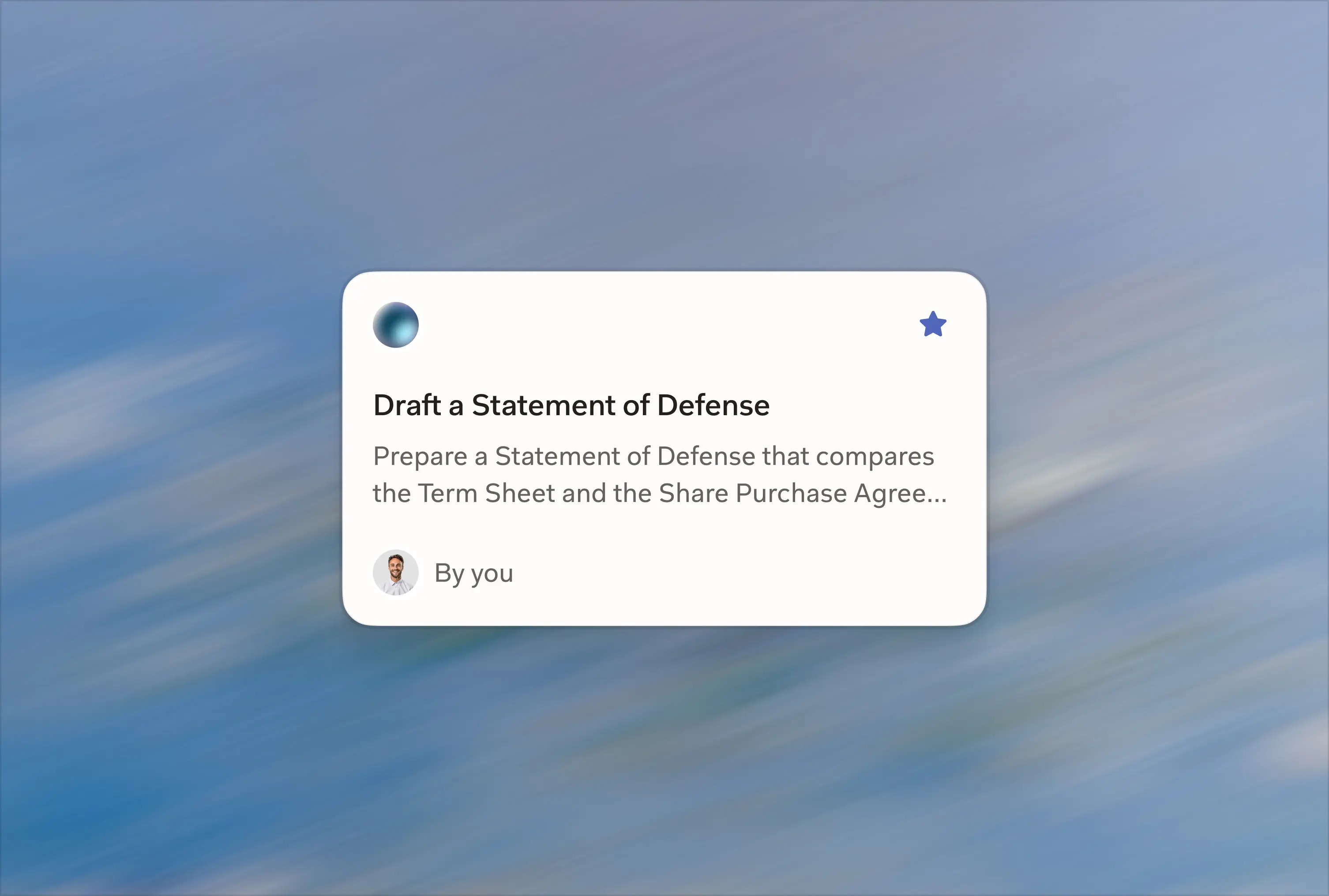 Assistant Statement of Defense UI 