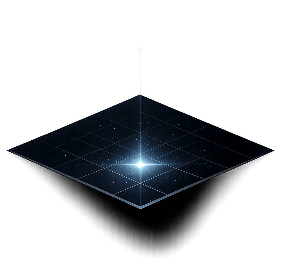 Abstract blue square