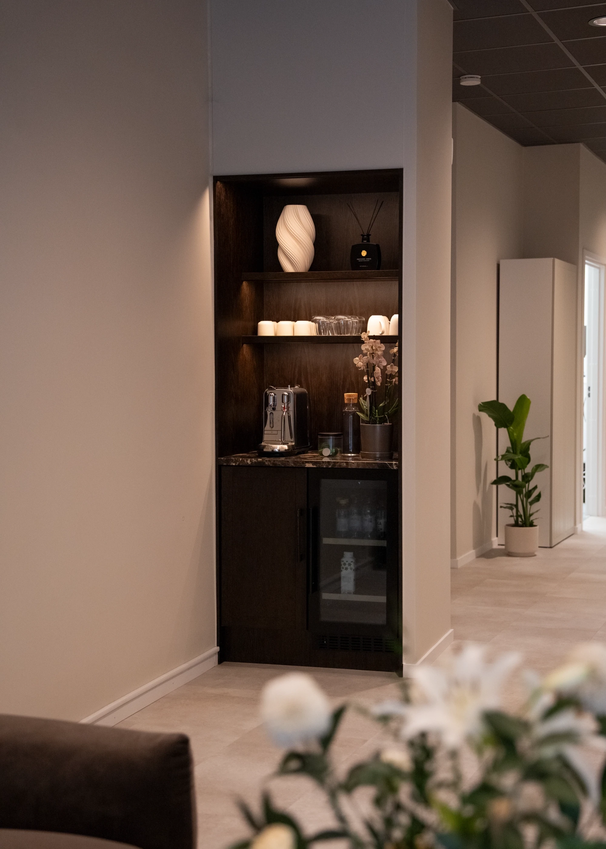 Dryckeshörna i tandklinik