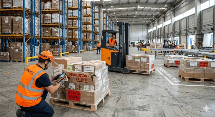 Logística masiva de retirada de un lote de productos defectuosos de la cadena de supermercados.