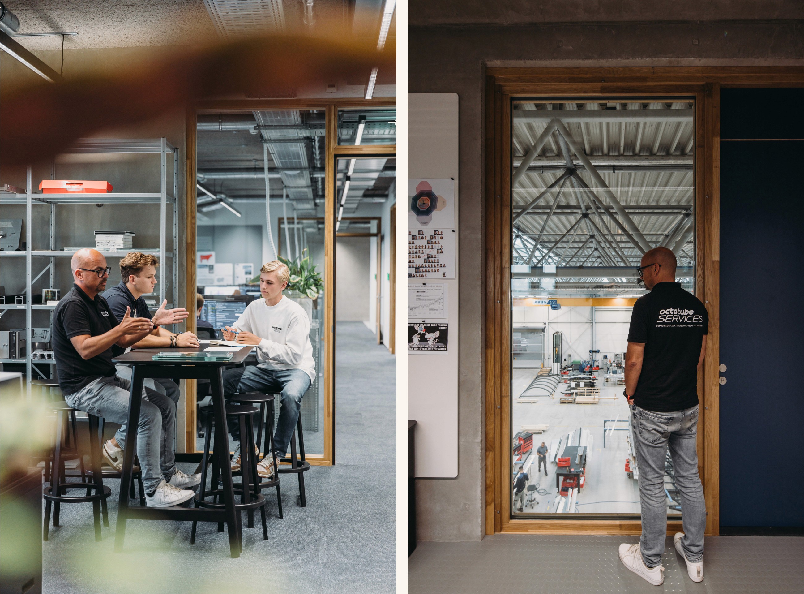 Interior photo of the office spaces