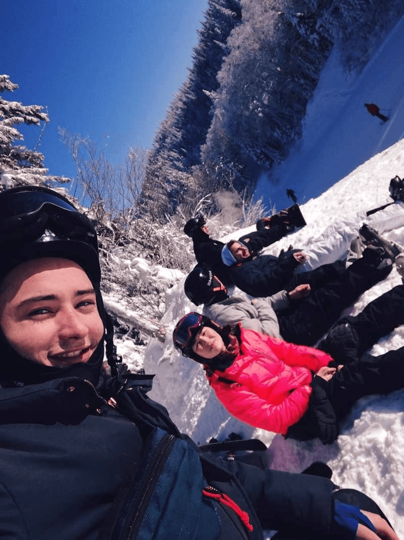 Francois at a ski trip