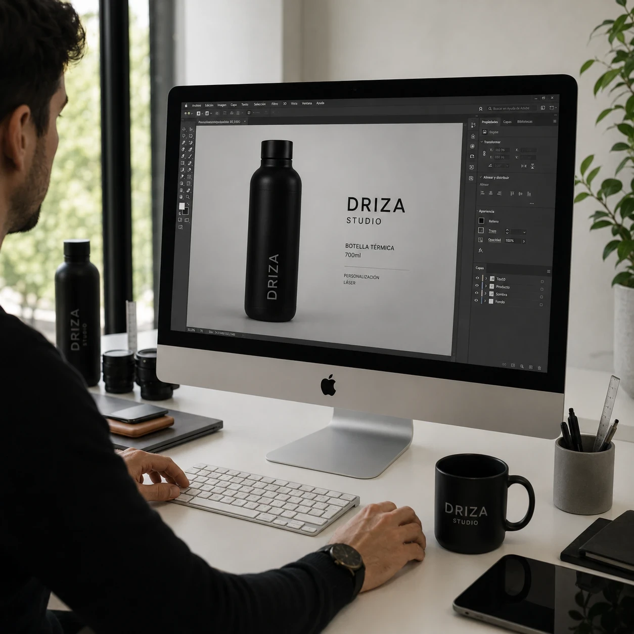 Diseño y personalización de productos corporativos en Driza Studio
