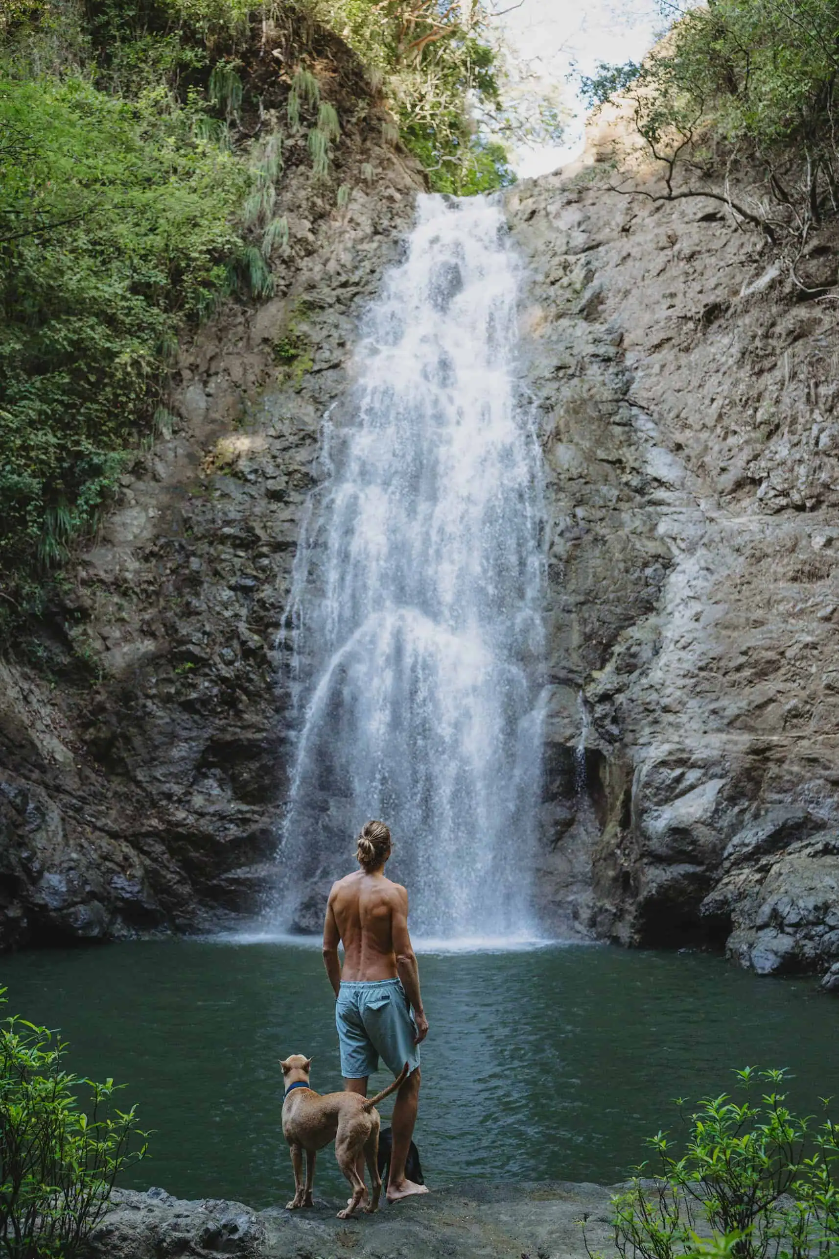 group of people setting up campfire