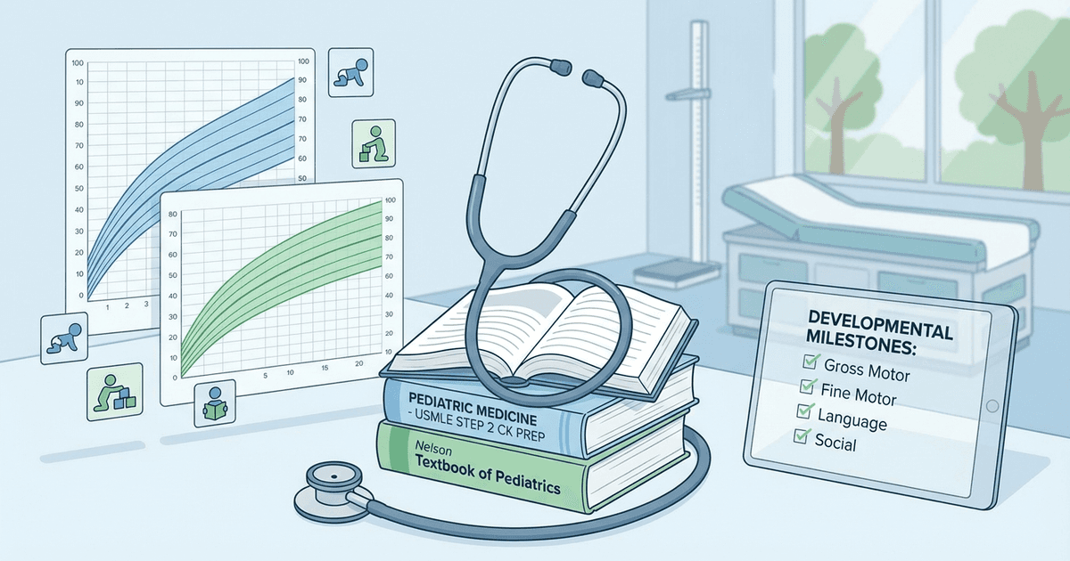 Cover: USMLE Step 2 CK Pediatrics: High-Yield Topics, Key Presentations and Exam Strategy (2026)