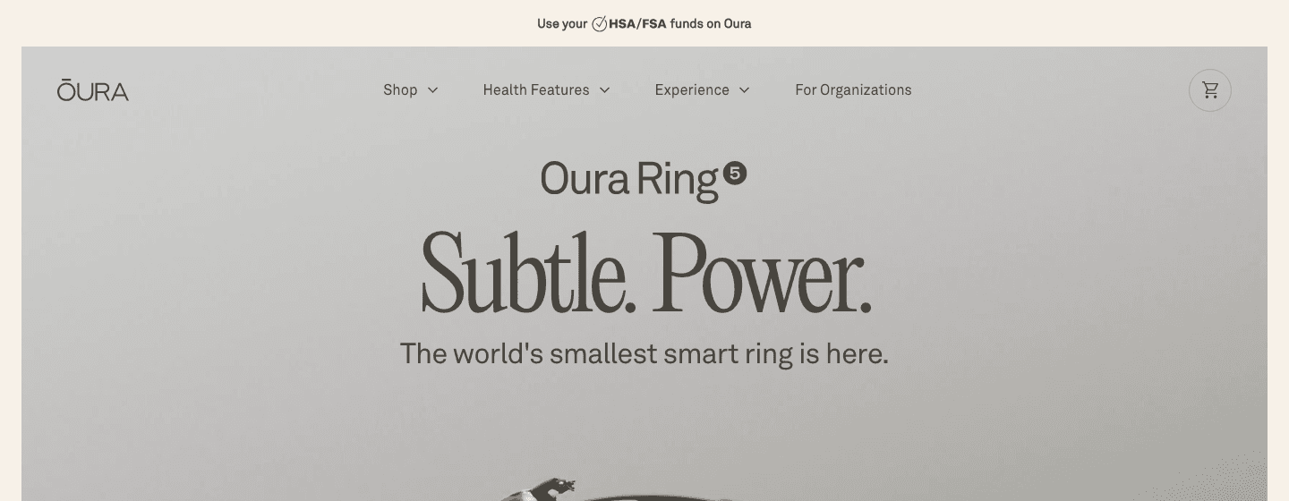Oura Ring health tracking app