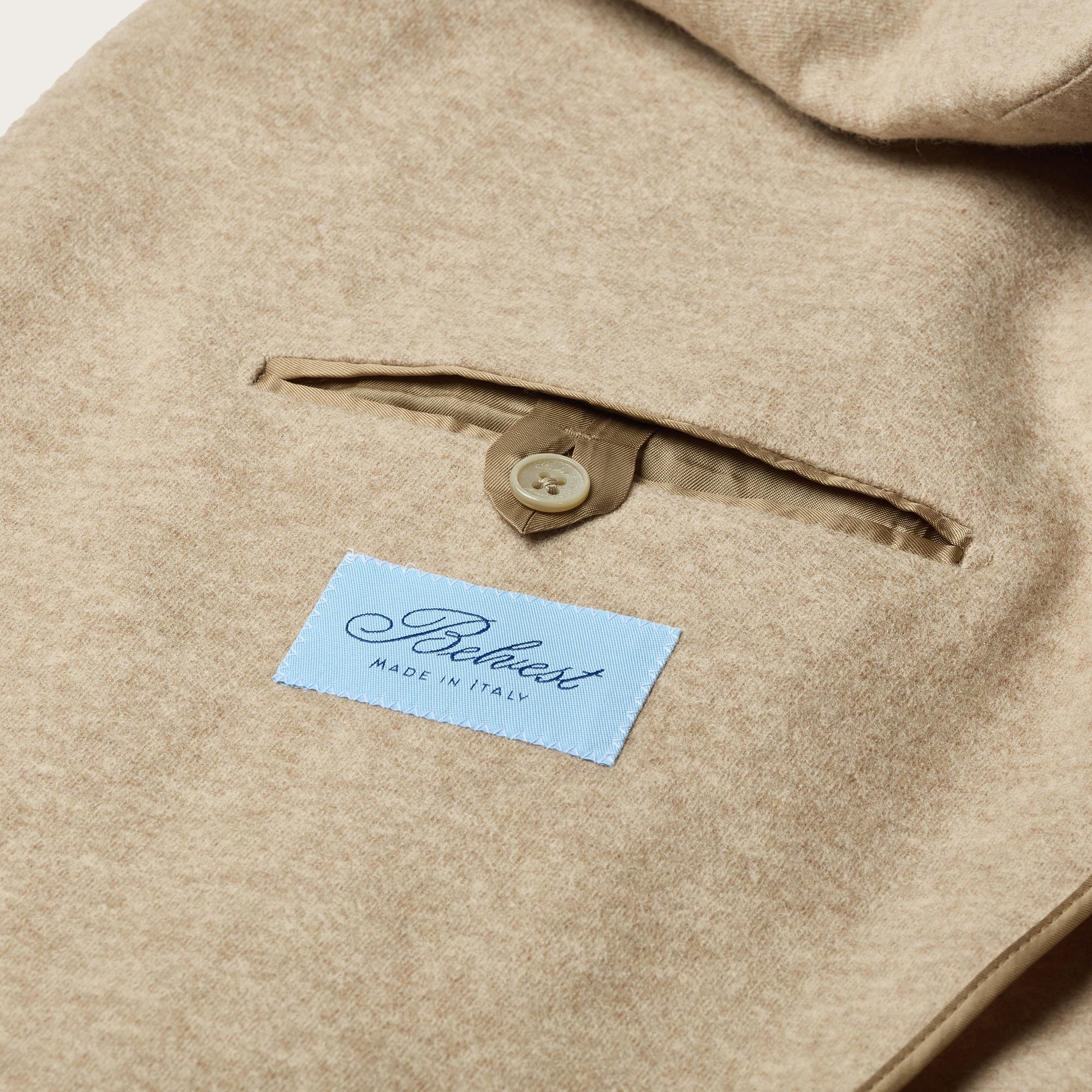 Belvest Beige Wool / Cashmere Blazer - Mandelli UK