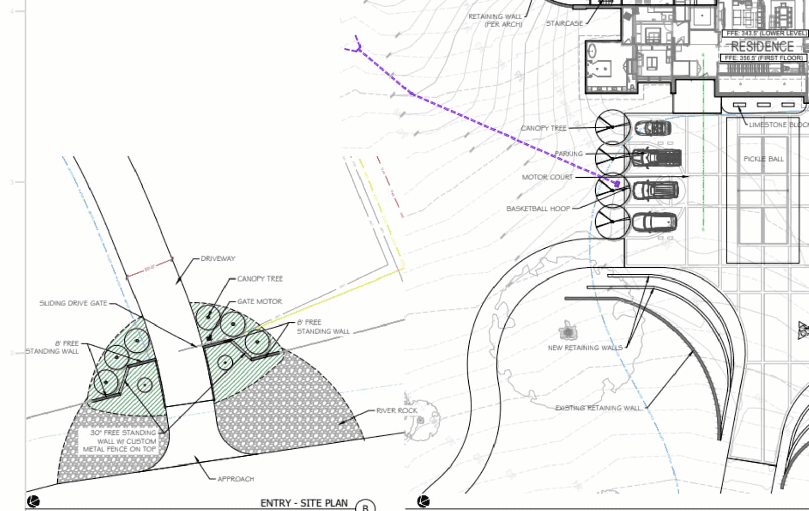 Custom Lanscape Site Plan