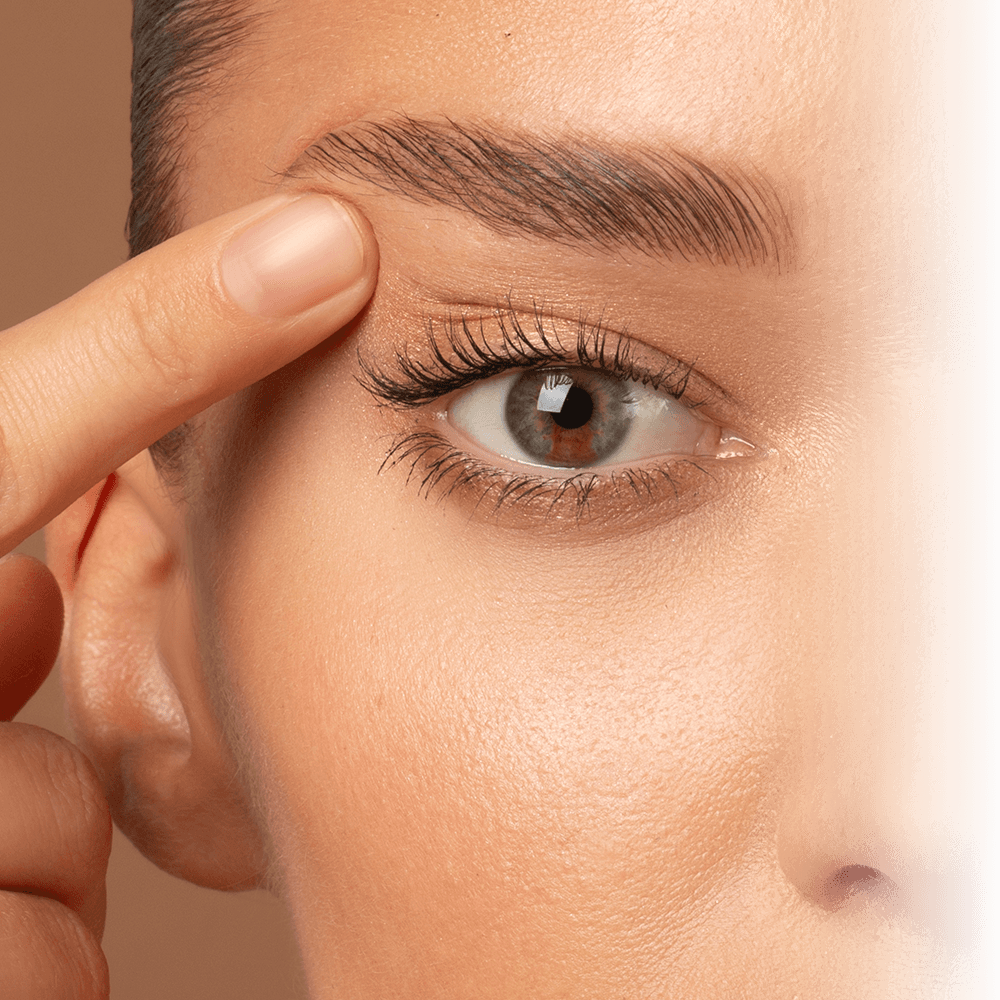 mimicking blepharoplasty and browlift