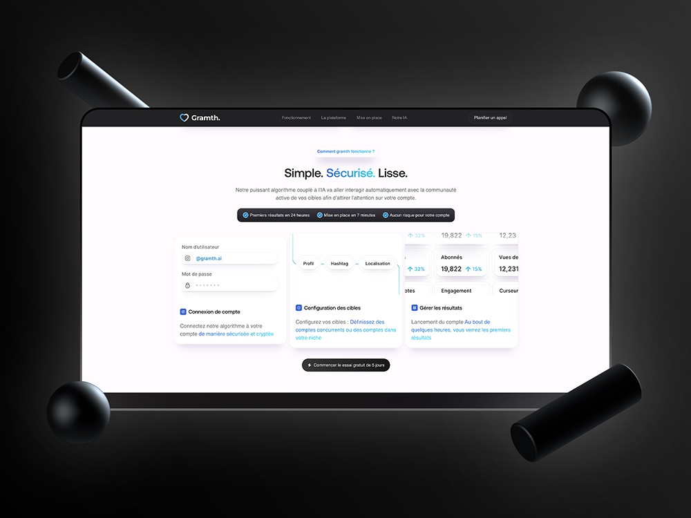 Page expliquant les bénéfices pour utilisateurs et marques, par Keyz Digital.