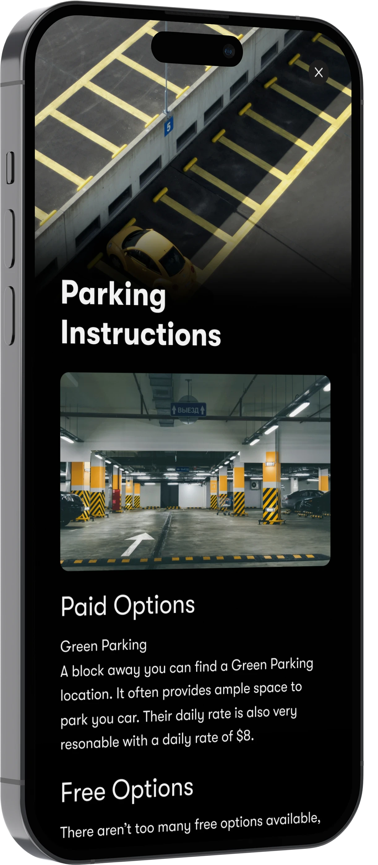 Parking Instructions Guidebook