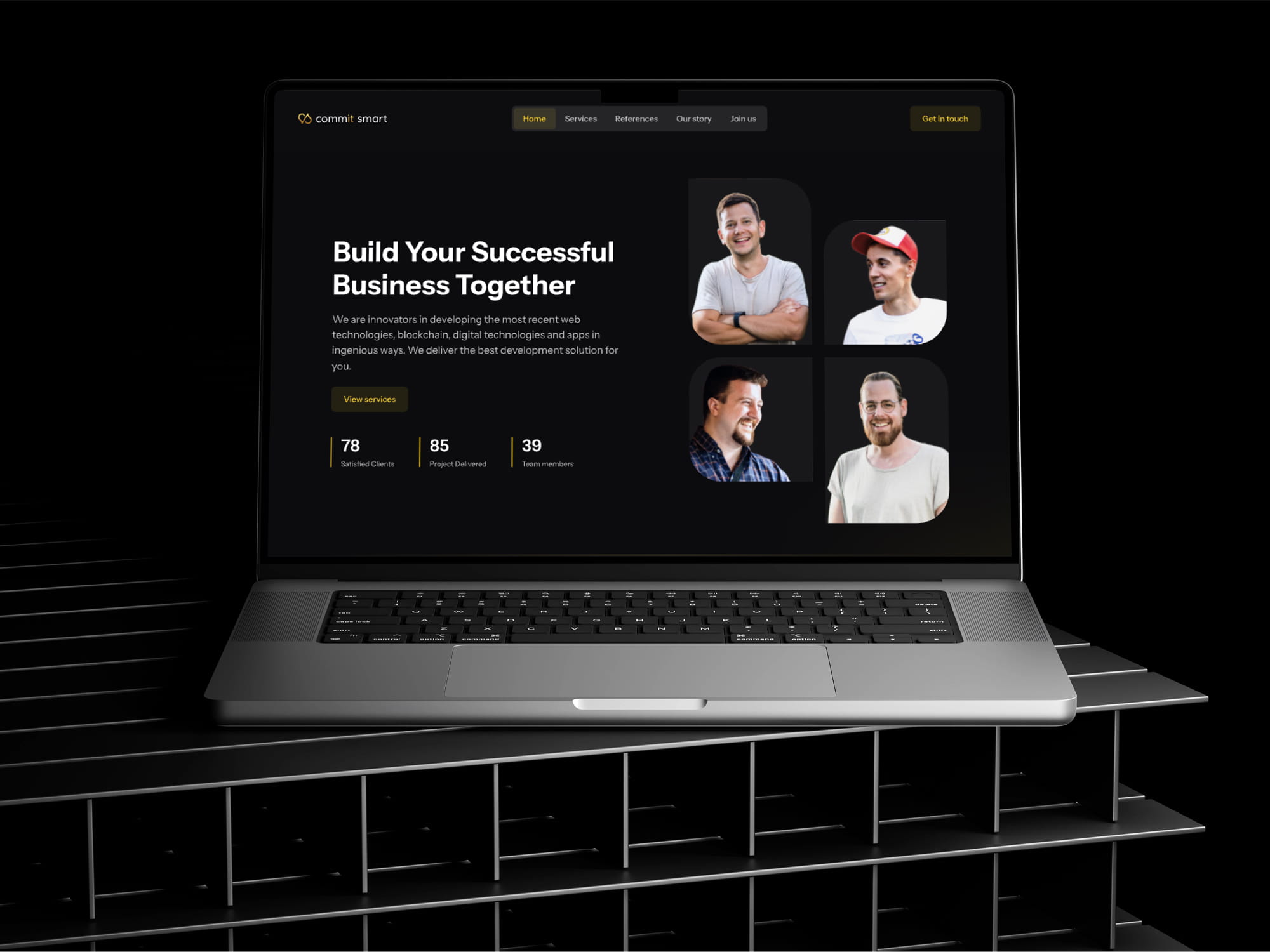 Commitsmart IT Dubai Website mockup