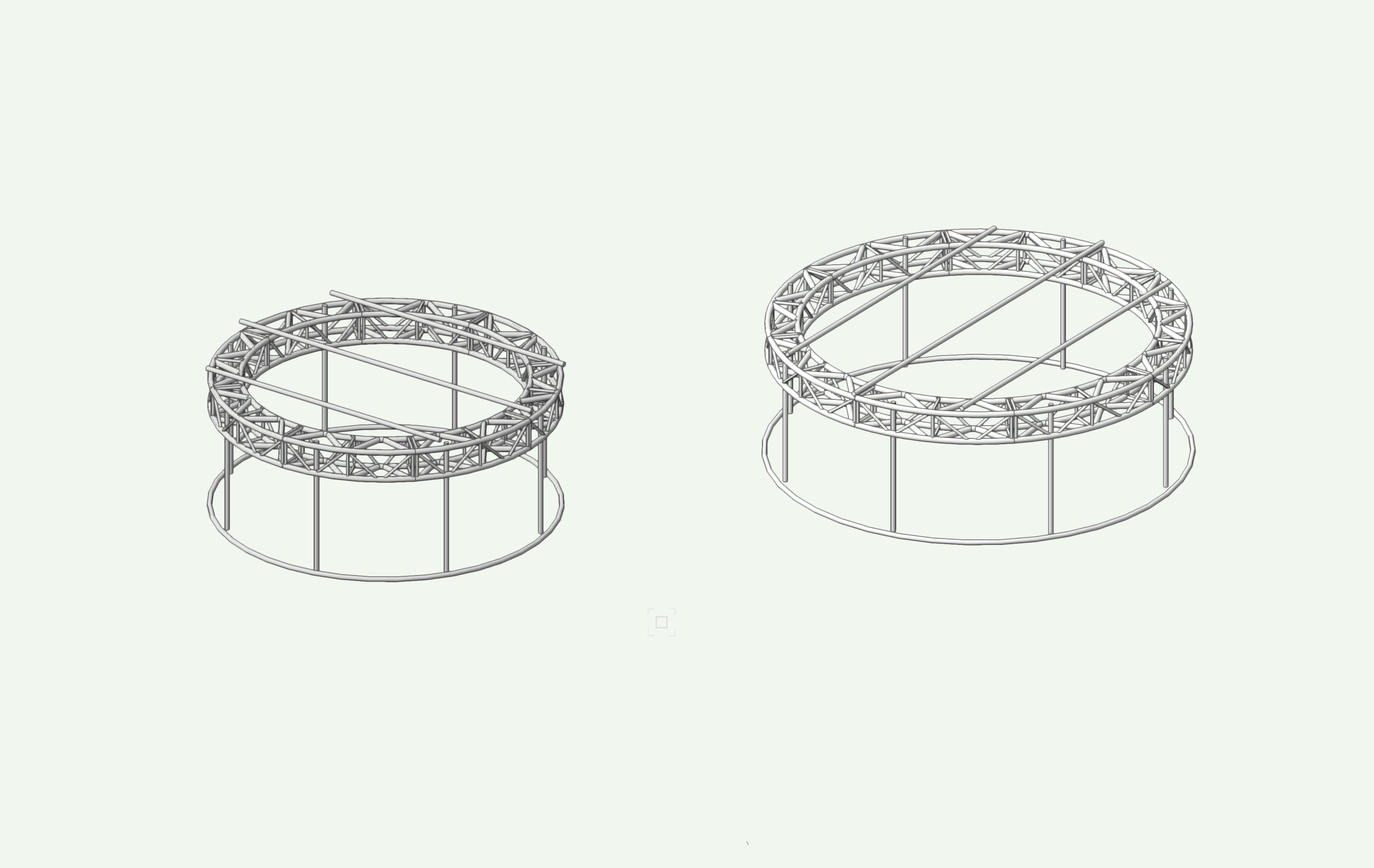 circular softbox 3D visualization