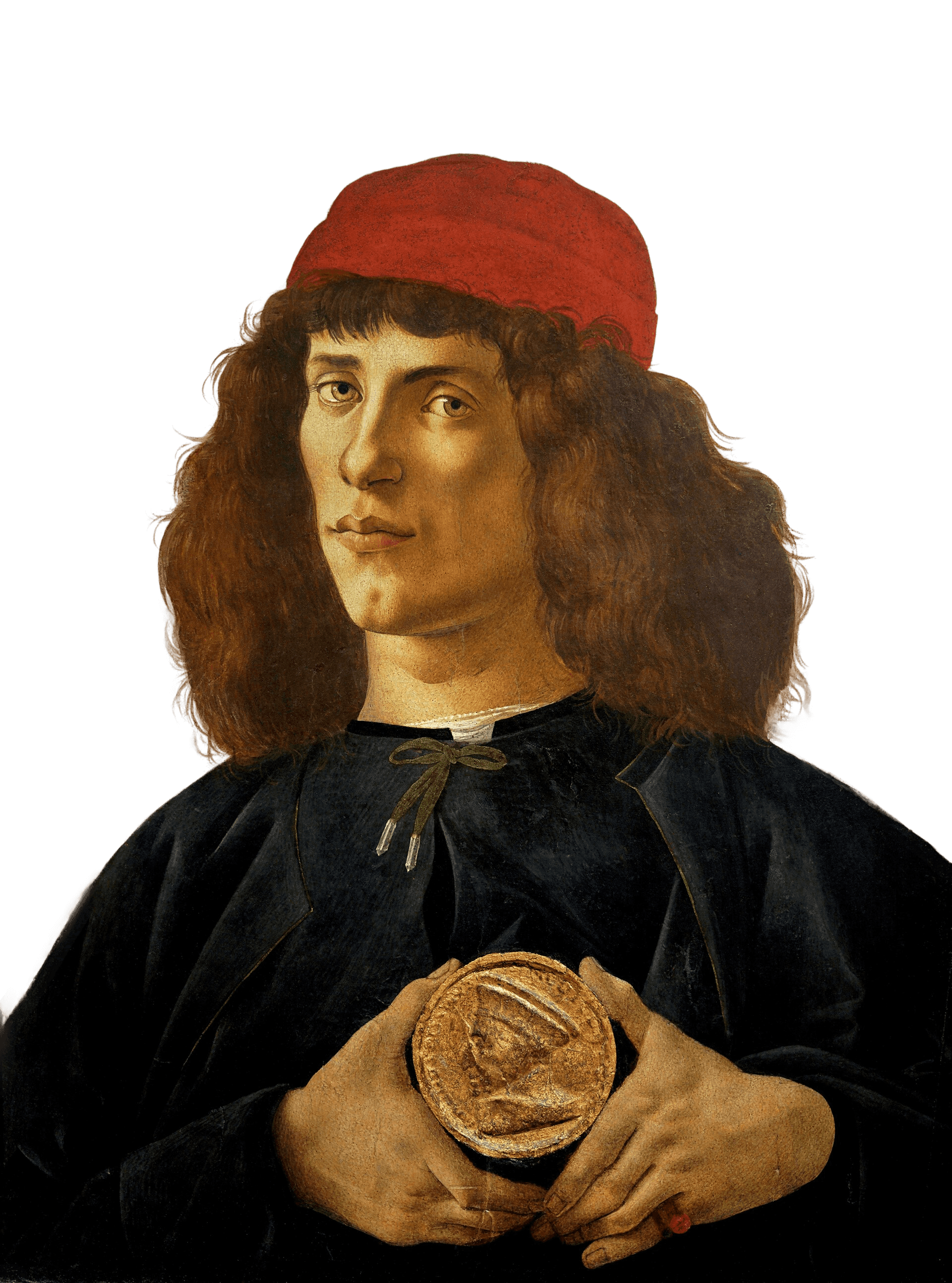 Portrait of a Man with a Medal of Cosimo the Elder - Sandro Botticelli