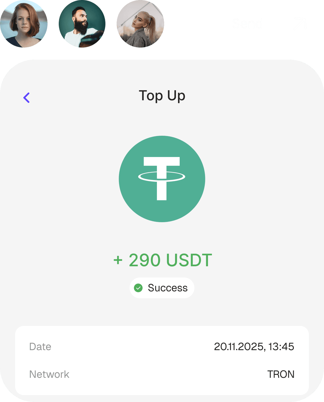 An image of Freelio's budget ui