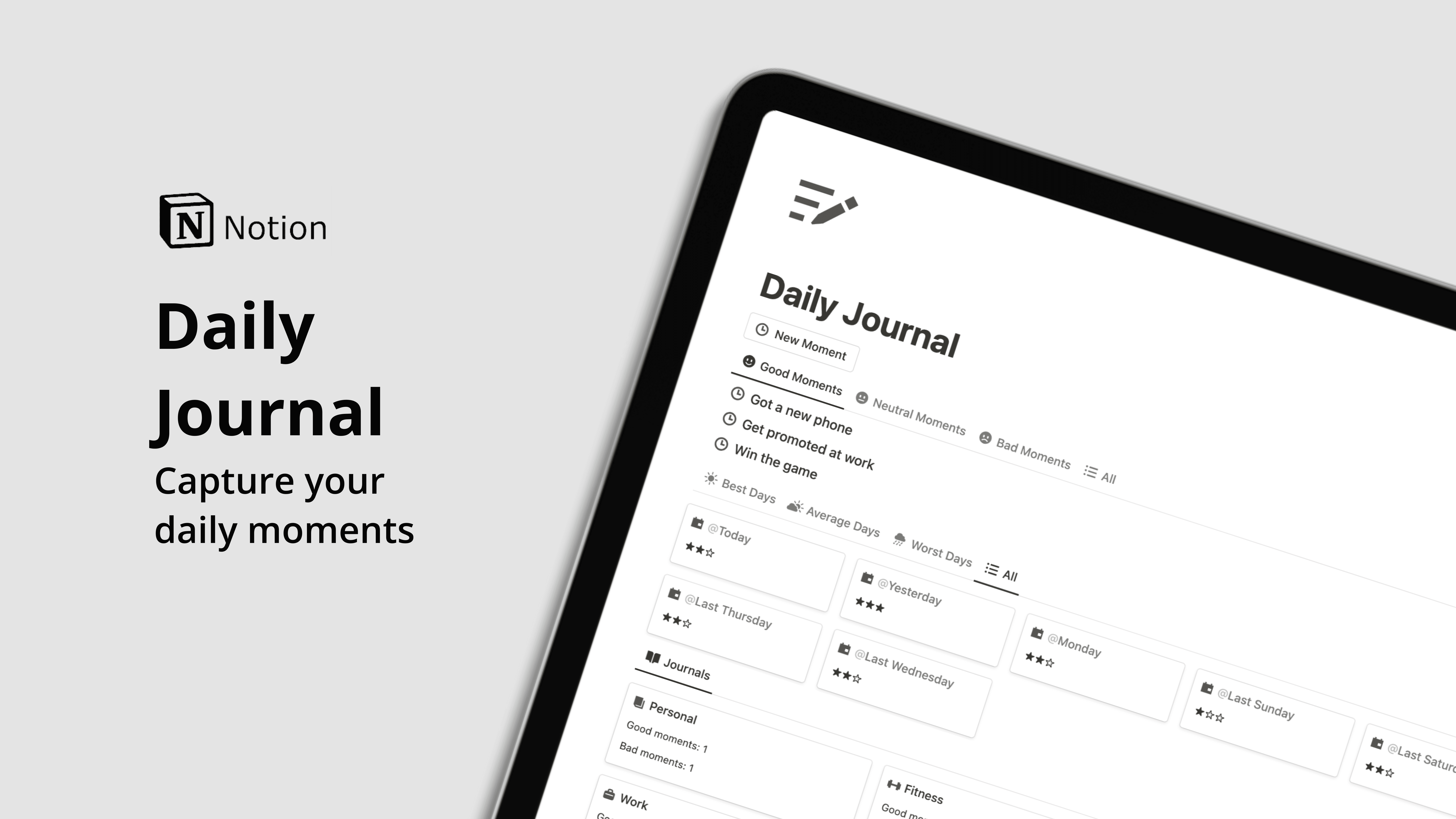 Best 10+ Notion Daily Journal Templates