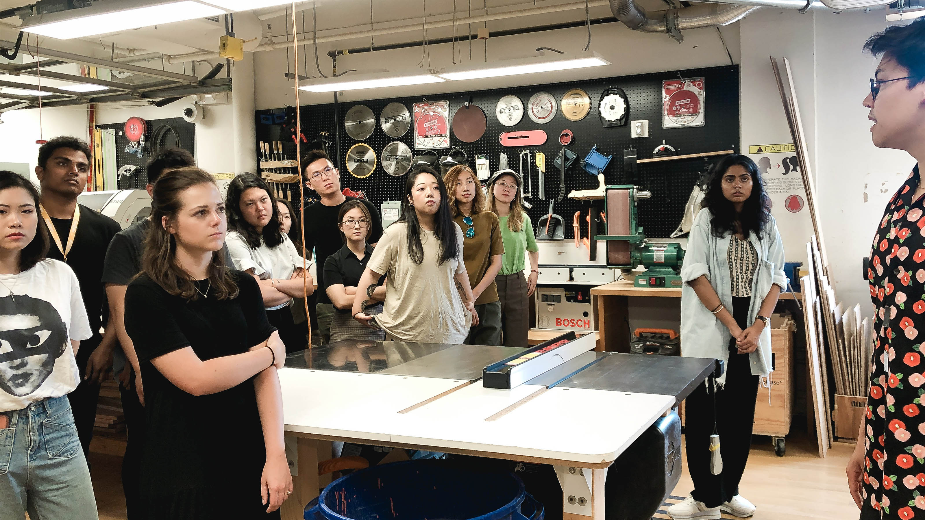 students at the c&c machine